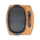 10" Enameled Cast Iron Oval Fajita Pan