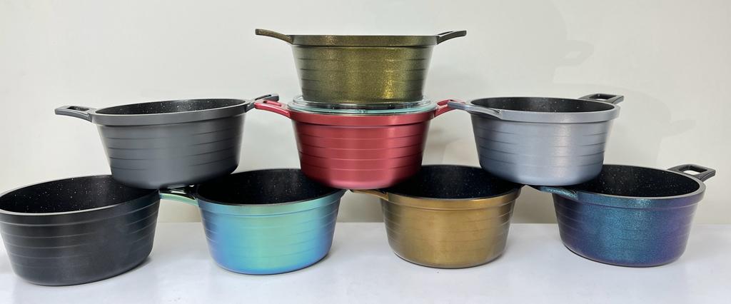 Granite Nonstick Pot w\ Pyrex Lid