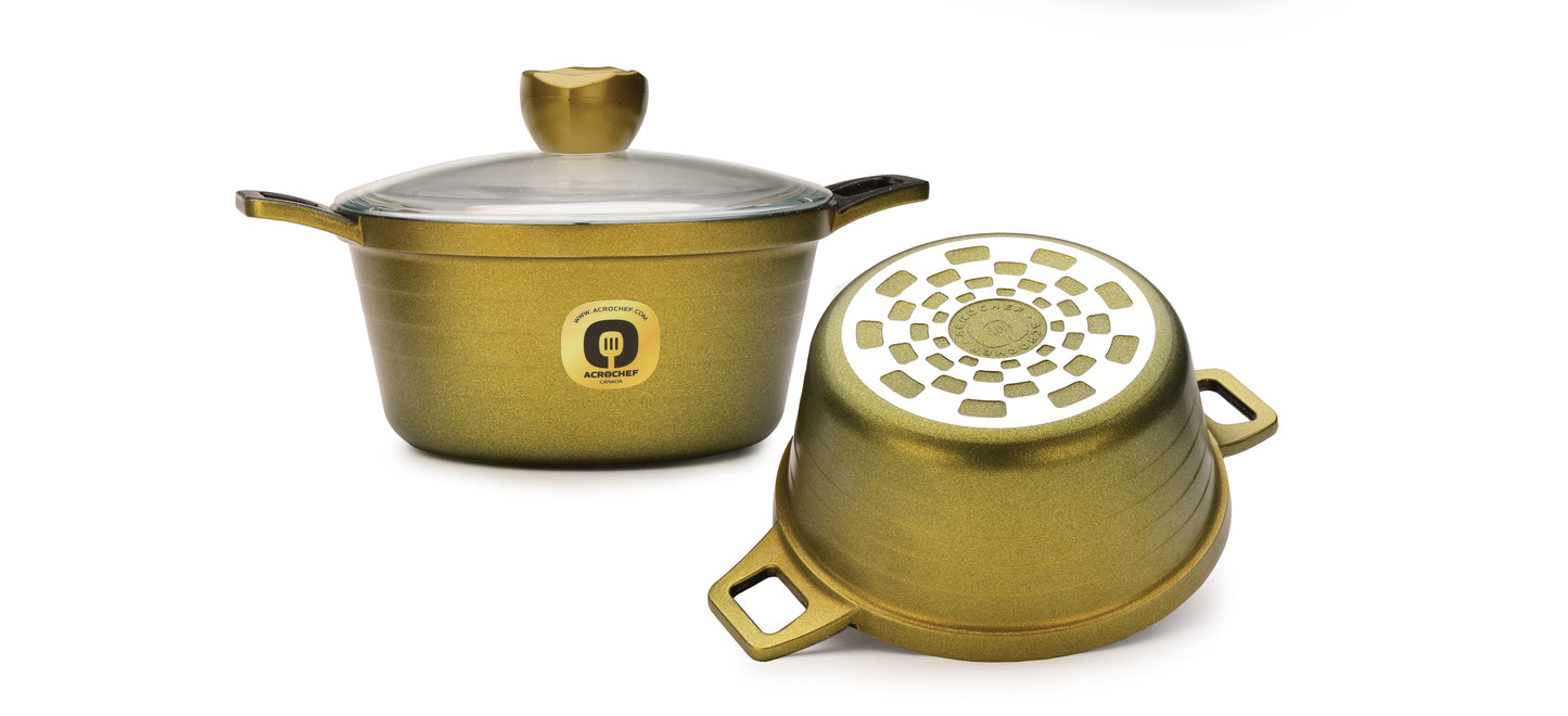 Granite Nonstick Pot w\ Pyrex Lid