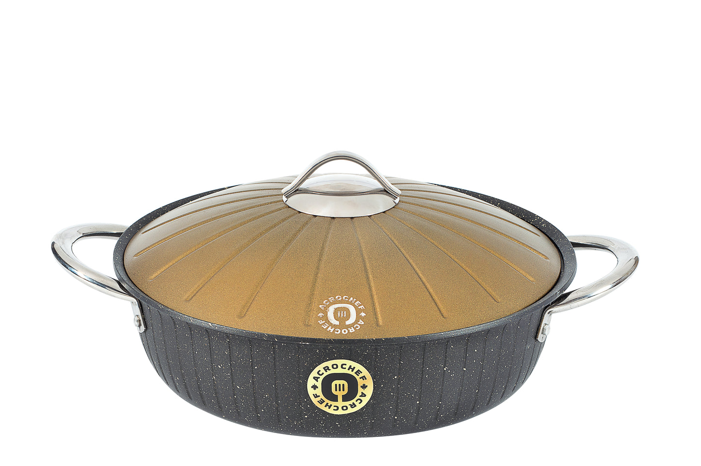 Granite-Stone Skillet w\ Solid Lid