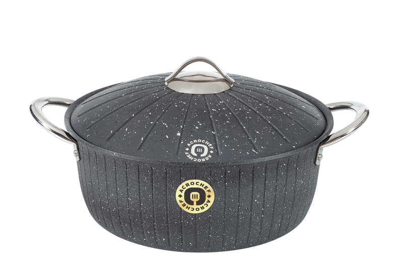 Granite-Stone Pot w\ Solid Lid
