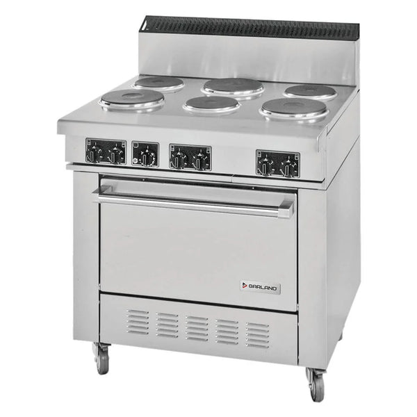 Garland SS686 Sentry Series 36" Electric Rould Sealed 6-Burner Range - 208V, 1 Ph