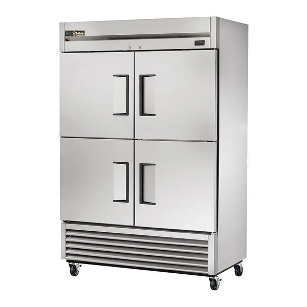 True TS-49-4-HC 54" Solid Half Swing Stainless Steel 4-Door Reach-In Refrigerator