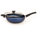 11" Non-Stick Wok with Heat Resistant Handle and Glass Lid - VL128G