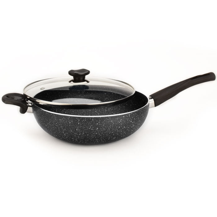11" Non-Stick Wok with Heat Resistant Handle and Glass Lid - VL128G